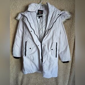 Women's White Quilted Jacket